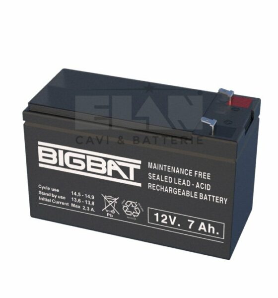 01207 Batteria al piombo 12V 7Ah