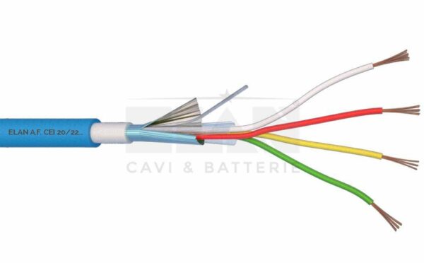040041 Cavo allarme schermato 4x0,22 doppia guaina